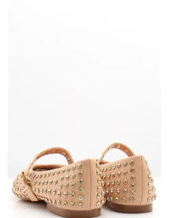 Best kharisma Ballerines Cloutées Femme Beige