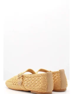 Sale inuovo Ballerines Femme Tissé Natural