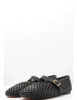 Sale inuovo Ballerines Femme Tissé Noir