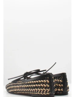 Clearance inuovo Ballerines Femme Tressées Noir/Beige