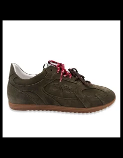 Outlet semerdjian Basket De Ville Femme Billie Kaki /Rouge