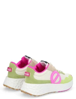 Outlet no name Basket de Ville Femme carter jogger Rose/Vert Clair