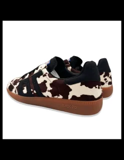 Best back 70 Basket Femme Cloud Cow Cuir Imprimé Vache