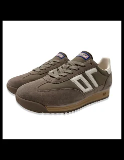 Discount back 70 Basket Homme Barkley Jogger Taupe en Suède