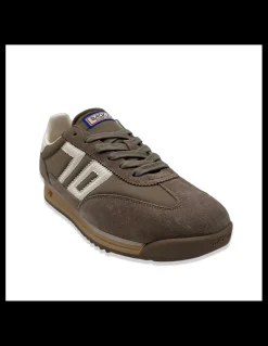 Discount back 70 Basket Homme Barkley Jogger Taupe en Suède