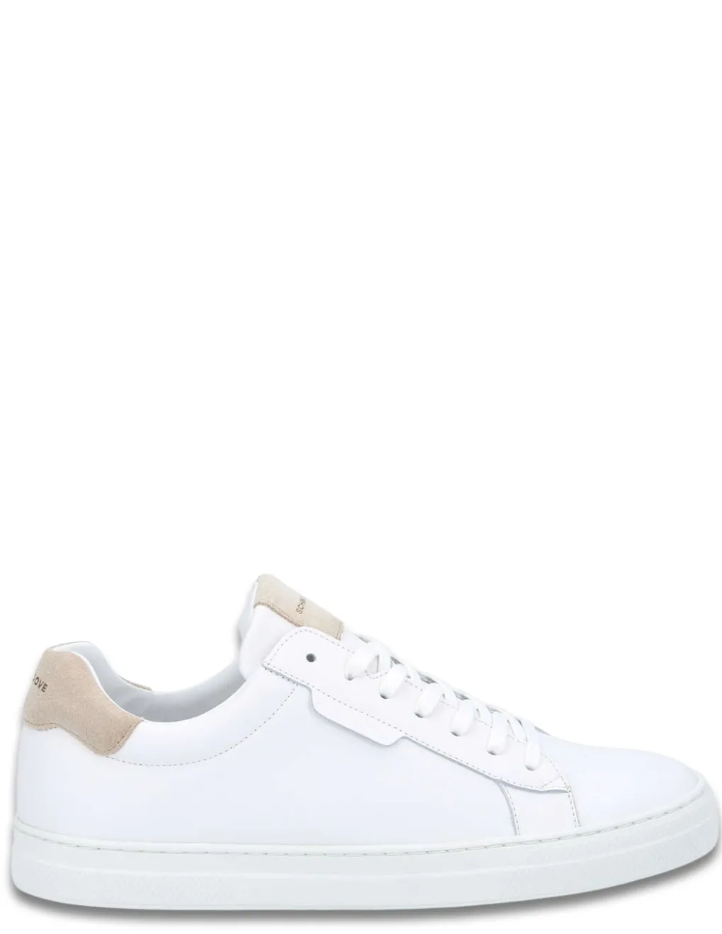 Best schmoove Baskets basses homme spark clay m en cuir blanc avec détails beige