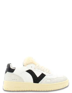 Hot victoria Baskets de Ville Femme 1257124 Negro Blanc/Gris