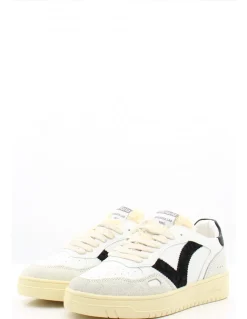Hot victoria Baskets de Ville Femme 1257124 Negro Blanc/Gris