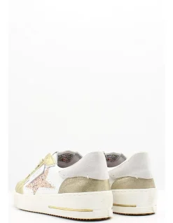 semerdjian Baskets de ville Femme Ale Blanc/Doré