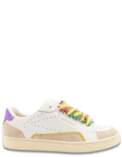 Discount 0-105 Baskets de ville Femme Avril Fresh Cuir Blanc
