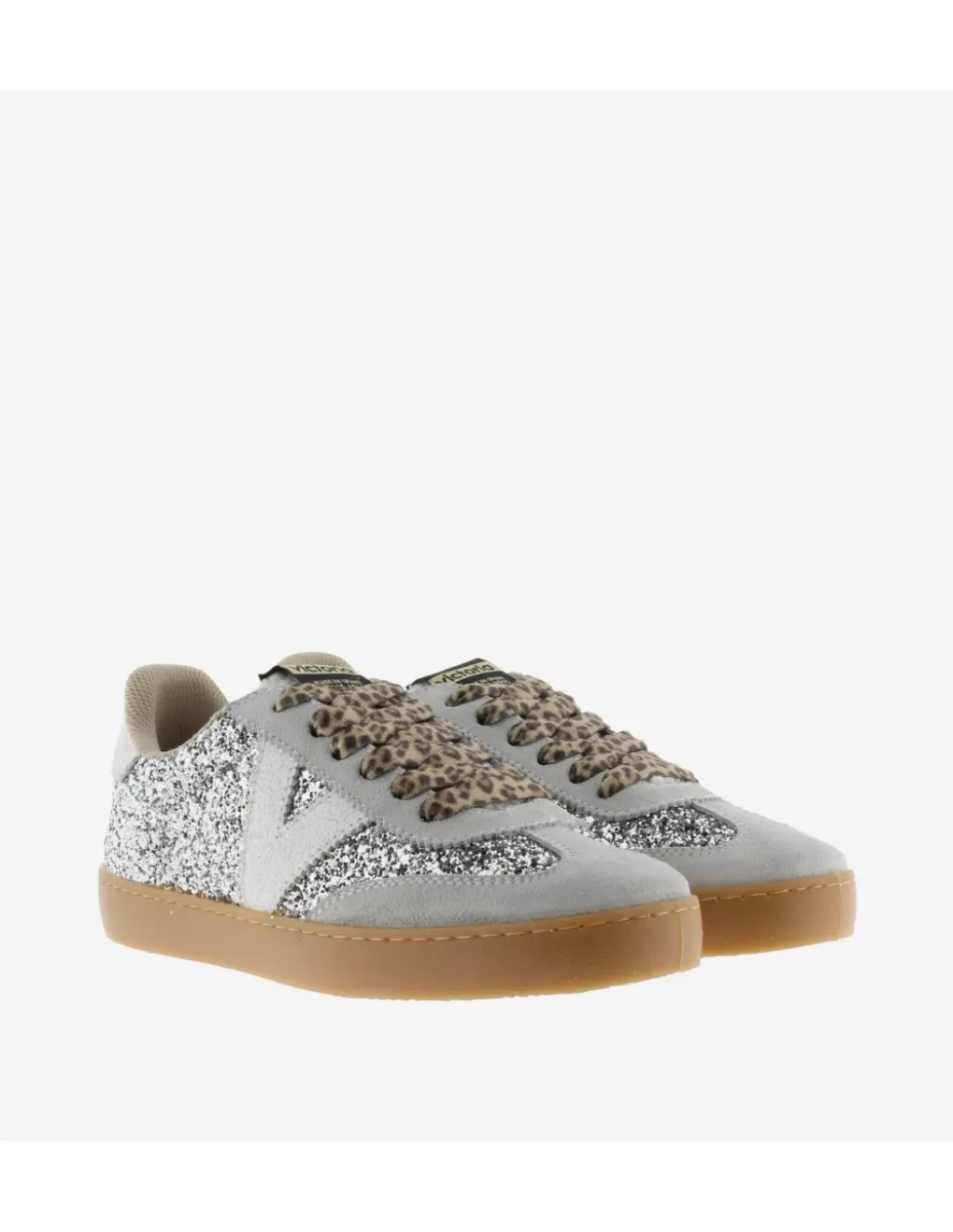 Clearance victoria Baskets de Ville Femme Berlin Ciclista Silver Glitter