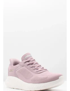 Discount skechers Baskets de Ville Femme Bobs Squad Chaos Mauve