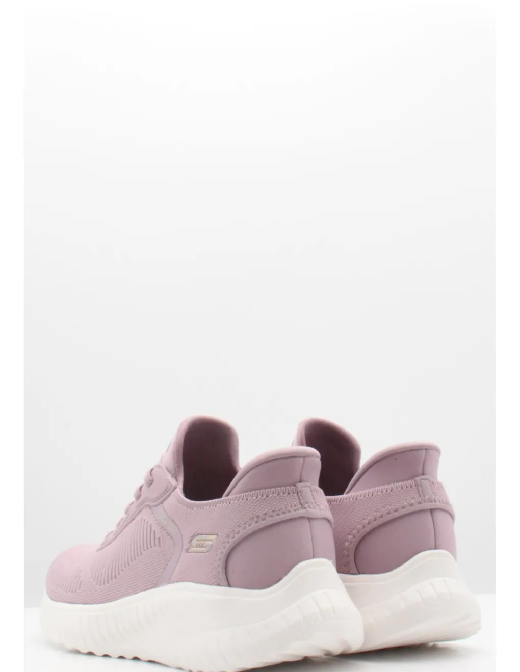Discount skechers Baskets de Ville Femme Bobs Squad Chaos Mauve