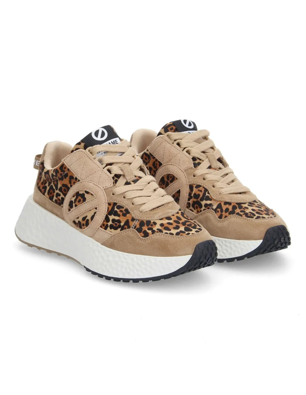 Outlet no name Baskets de ville femme carter jogger beige/léopard