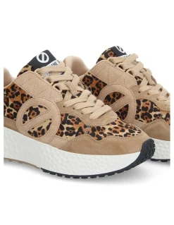 Outlet no name Baskets de ville femme carter jogger beige/léopard