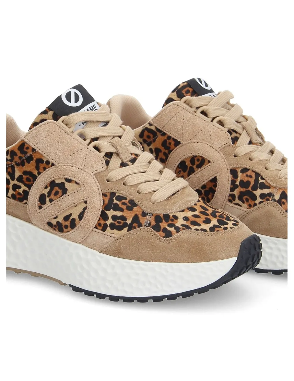 Outlet no name Baskets de ville femme carter jogger beige/léopard