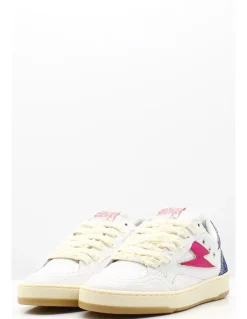 semerdjian Baskets de Ville Femme Dany Blanc/Bleu/Fuschia
