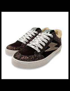 Clearance semerdjian Baskets de Ville Femme Fourrées Noubar Mocca