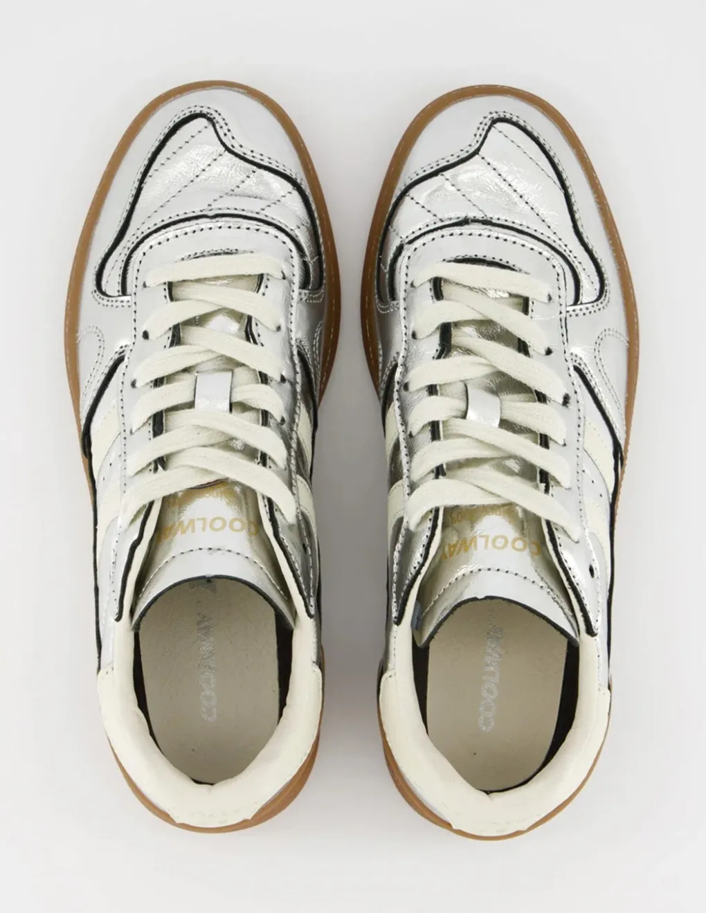 New coolway Baskets de Ville Femme Goal Silver