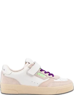 Hot 0-105 Baskets de ville femme hazel legacy cuir blanc blanc/rose/violet