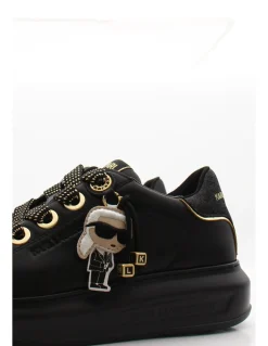 Hot karl lagerfeld Baskets de ville Femme kapri keychain karl lo Black