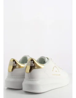 Sale karl lagerfeld Baskets de ville Femme Kapri Maison Karl Lace Cuir Blanc/Doré