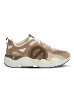 no name Baskets de ville femme krazee runner taupe