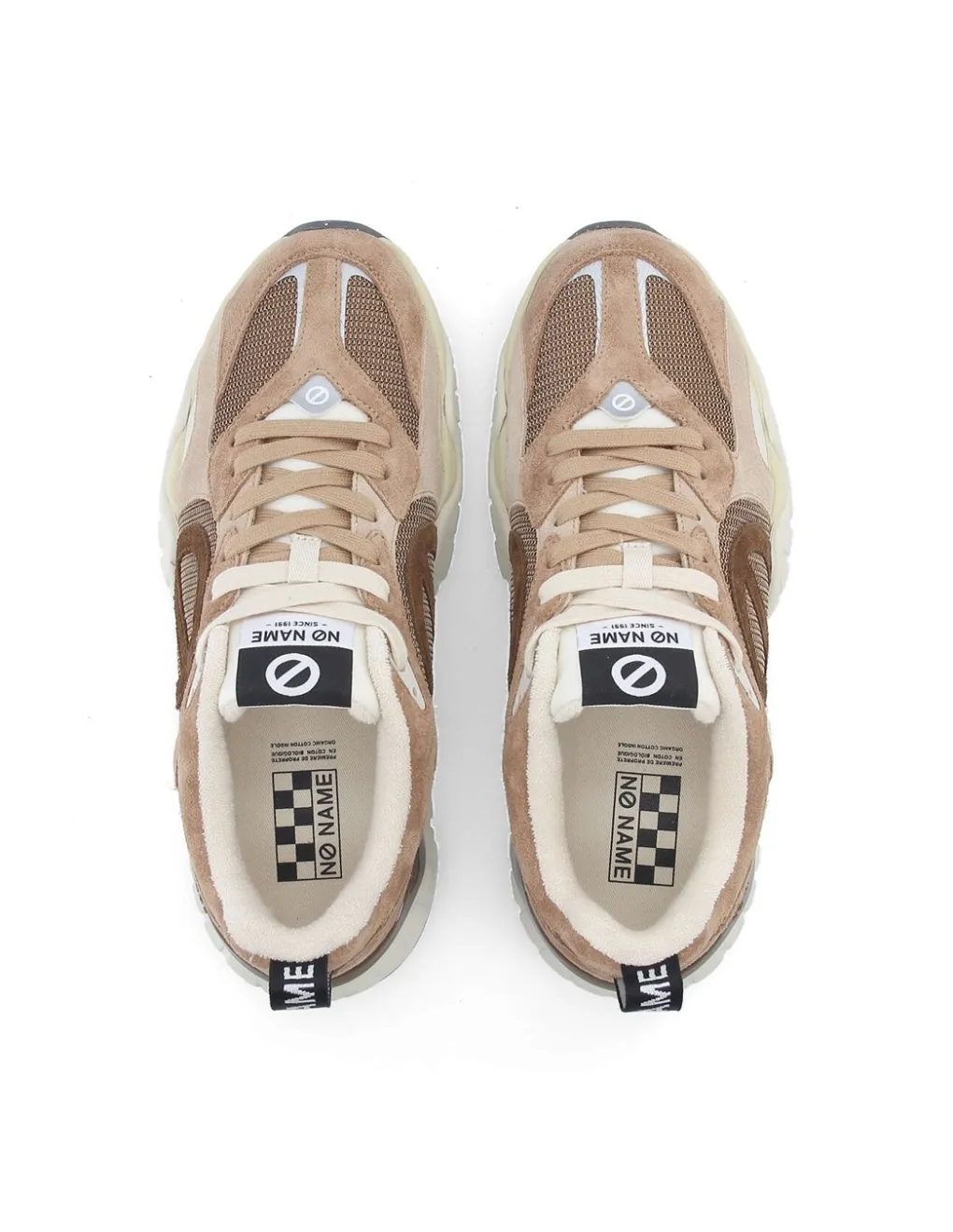 no name Baskets de ville femme krazee runner taupe
