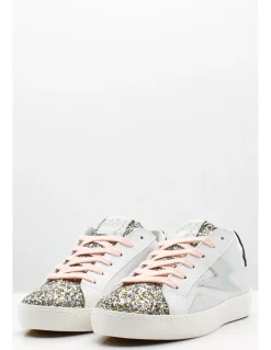 Hot semerdjian Baskets de Ville Femme larry blanc paillettes multi
