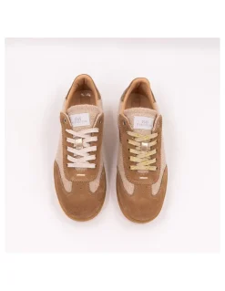 Clearance 0-105 Baskets De Ville Femme Nova Beige