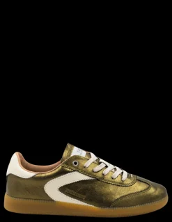 Hot 0-105 Baskets de Ville Femme Nova Khaki Metallic