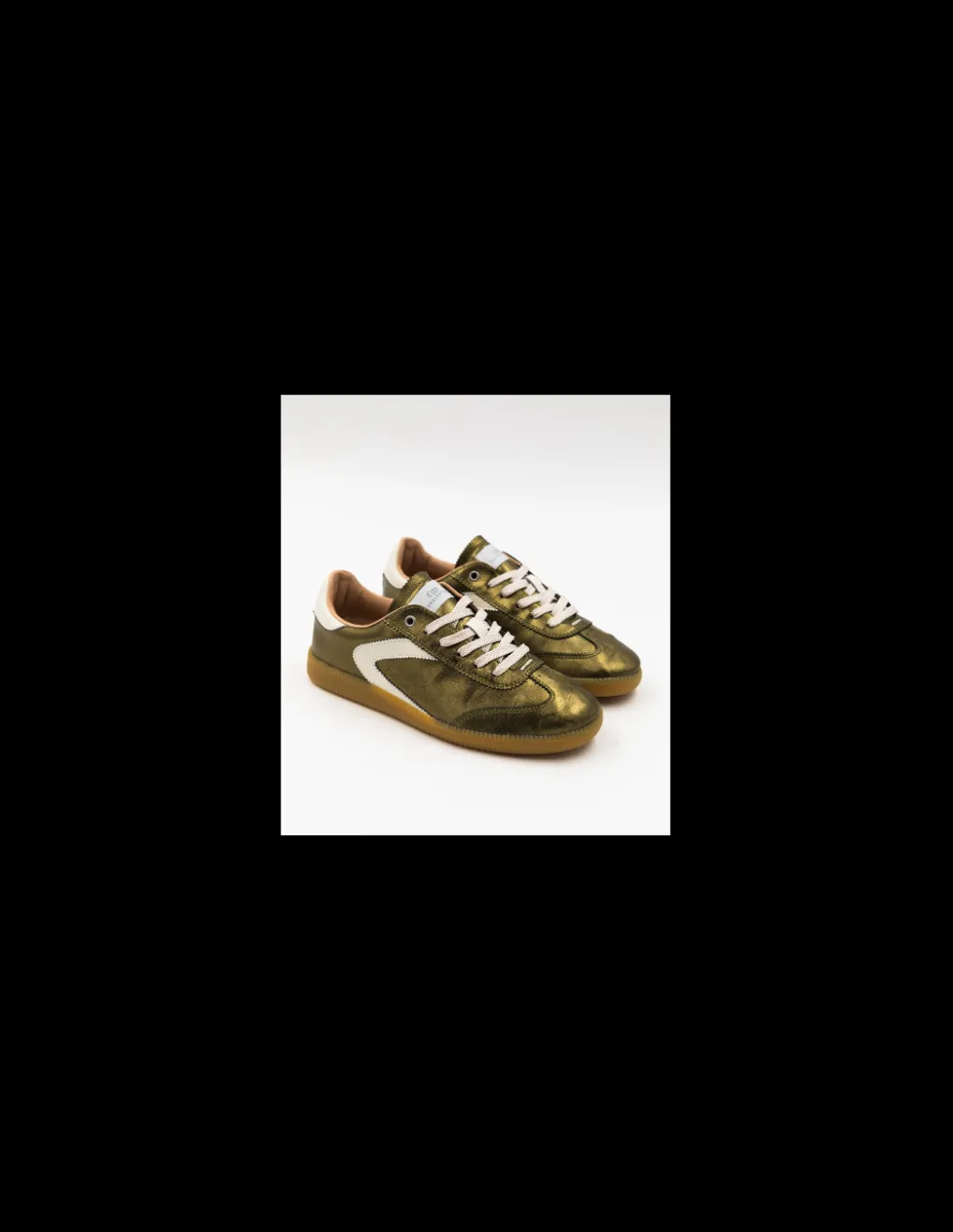 Hot 0-105 Baskets de Ville Femme Nova Khaki Metallic