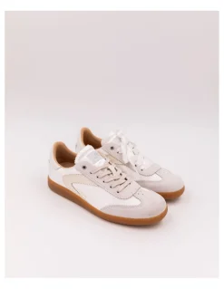 Hot 0-105 Baskets de Ville Femme Nova White Satin