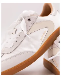 Hot 0-105 Baskets de Ville Femme Nova White Satin