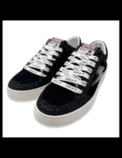 Discount semerdjian Baskets de Ville Femme Noubar Noir/ Argenté