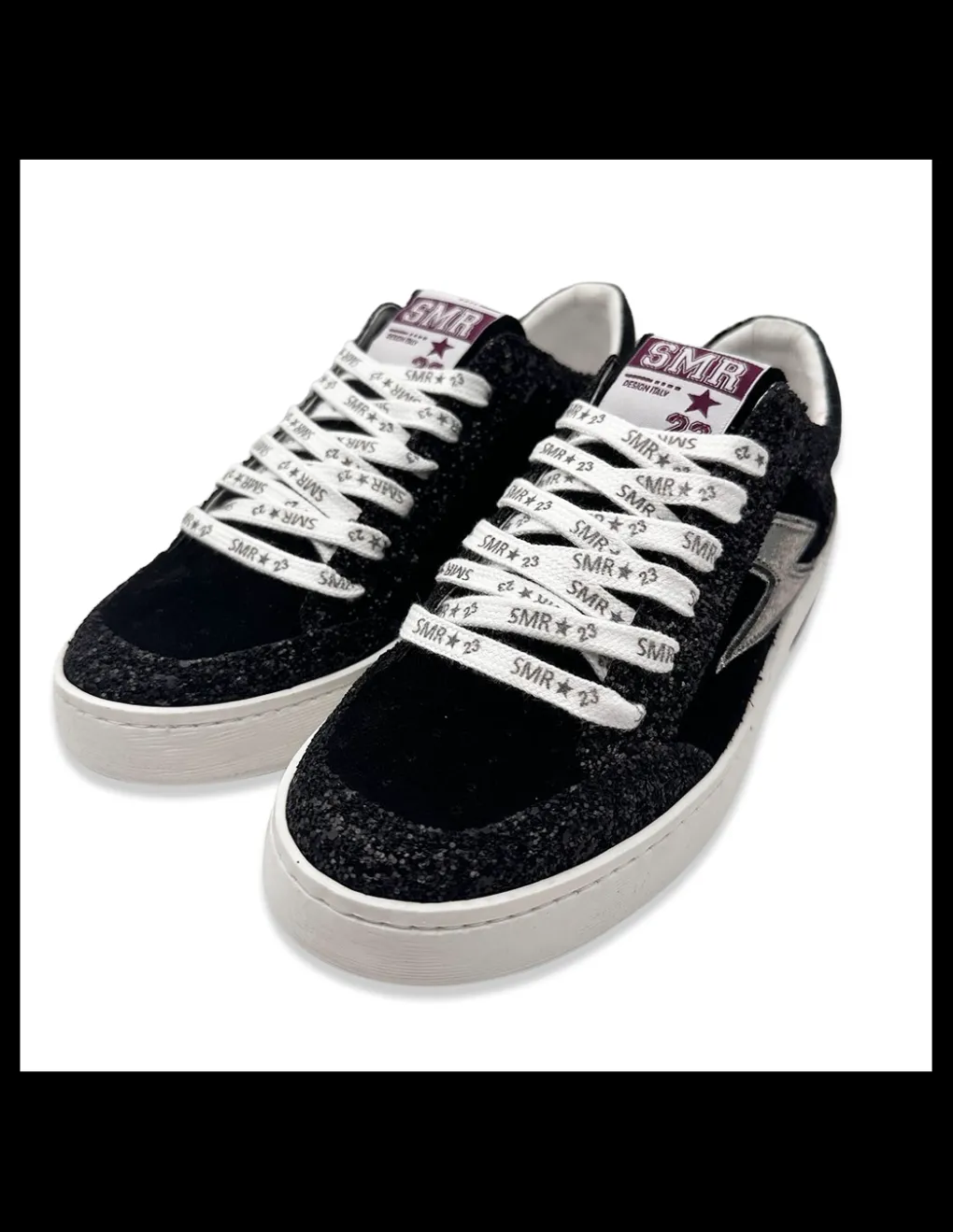Discount semerdjian Baskets de Ville Femme Noubar Noir/ Argenté