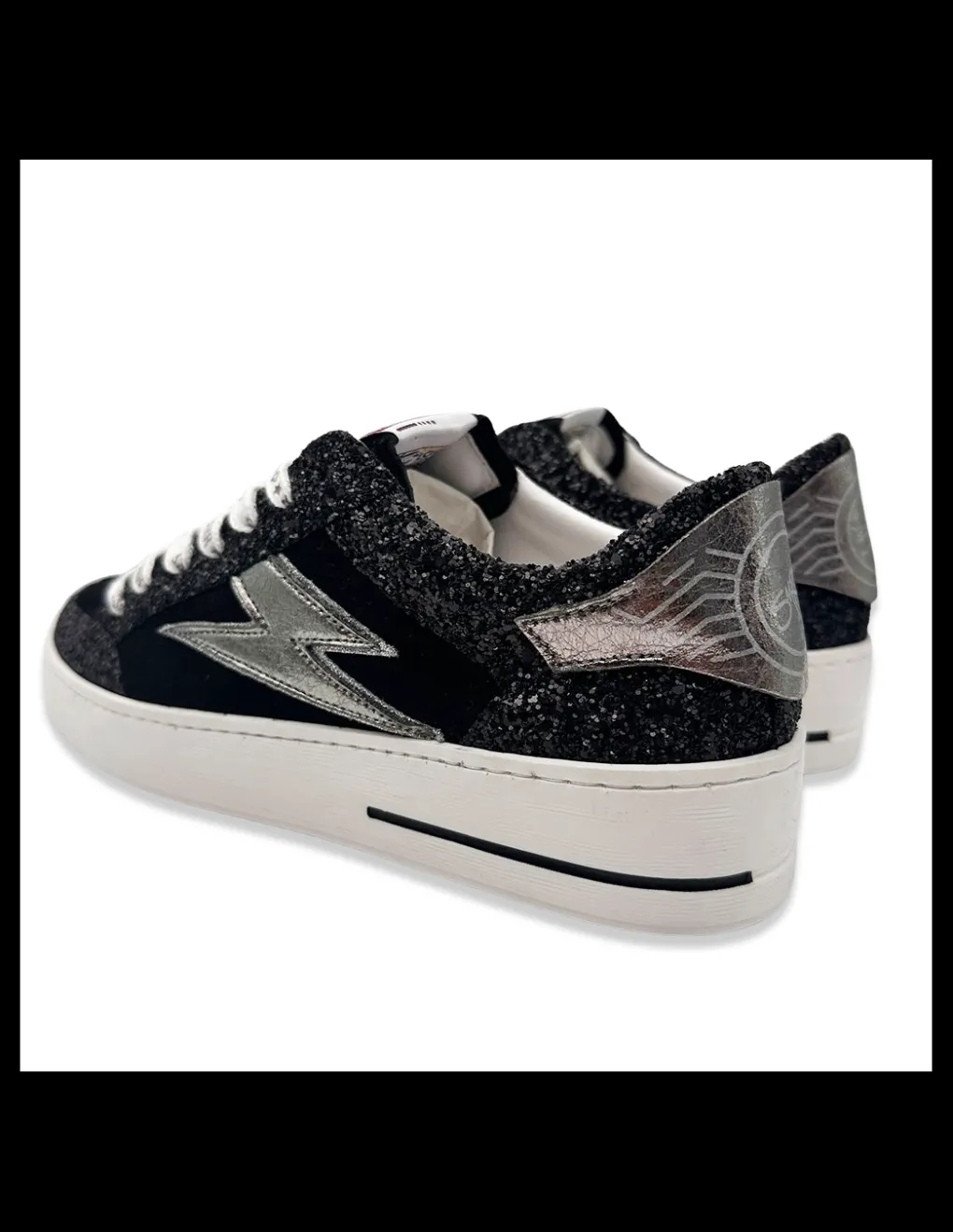 Discount semerdjian Baskets de Ville Femme Noubar Noir/ Argenté