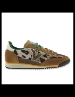 Online victoria Baskets de Ville Femme Saturno Léopard Camel
