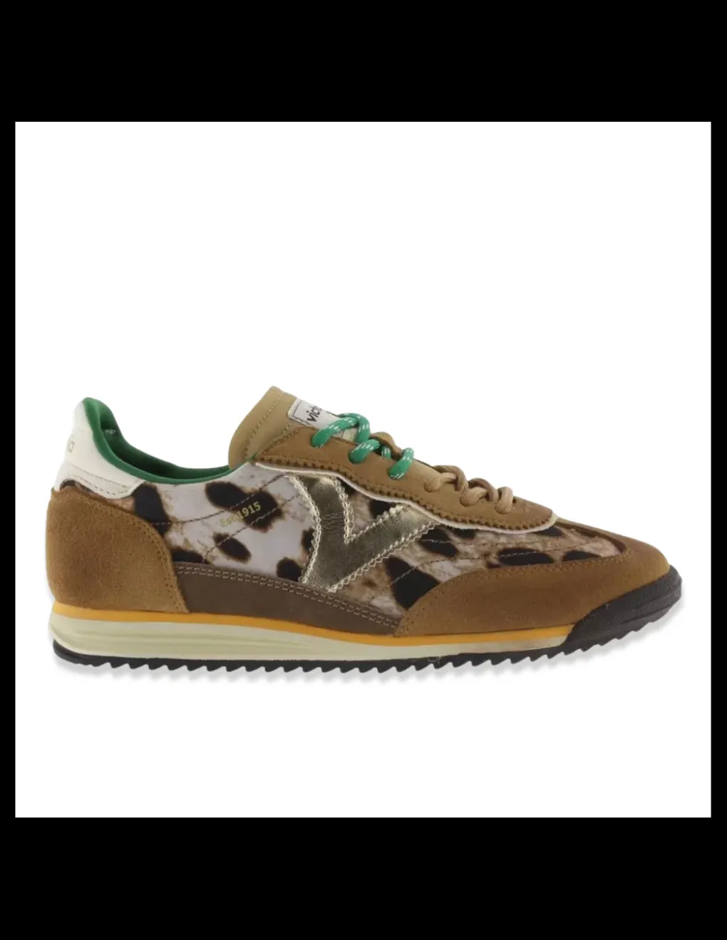 Online victoria Baskets de Ville Femme Saturno Léopard Camel