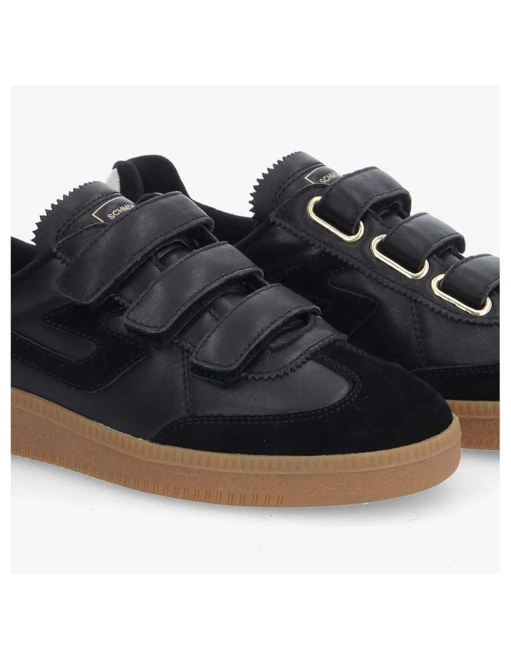 Discount schmoove Baskets de ville femme sheffield straps cuir black