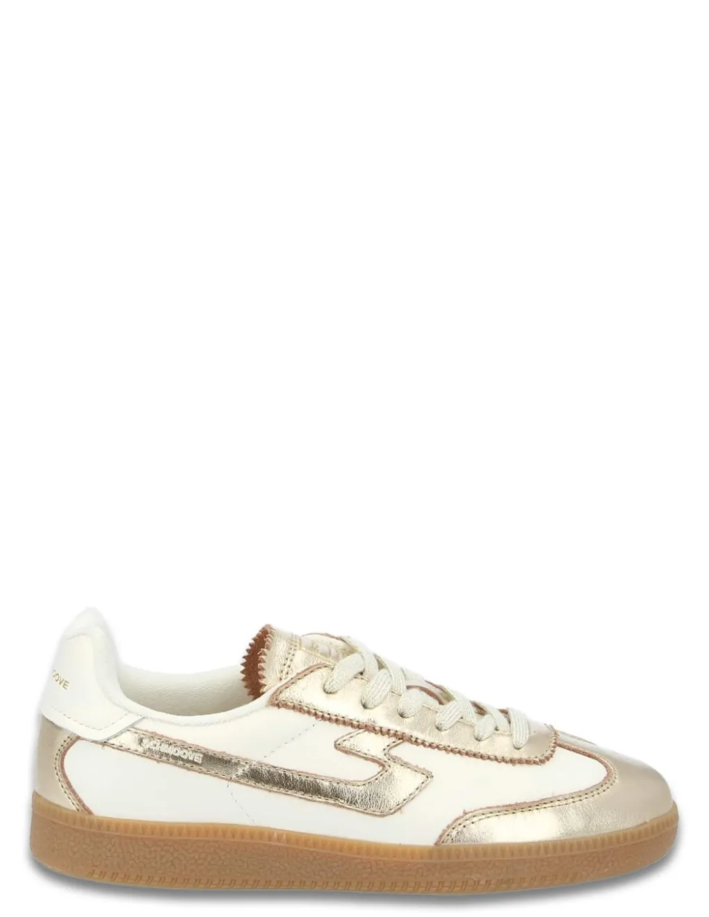 Hot schmoove Baskets de ville femme Sheffield Jogger W Cuir Blanc/Doré