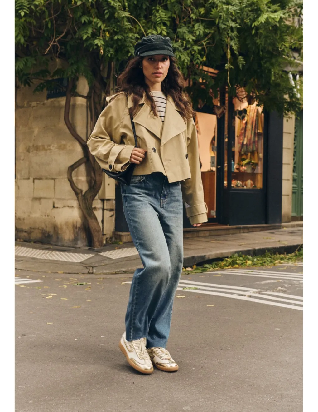 Hot schmoove Baskets de ville femme Sheffield Jogger W Cuir Blanc/Doré