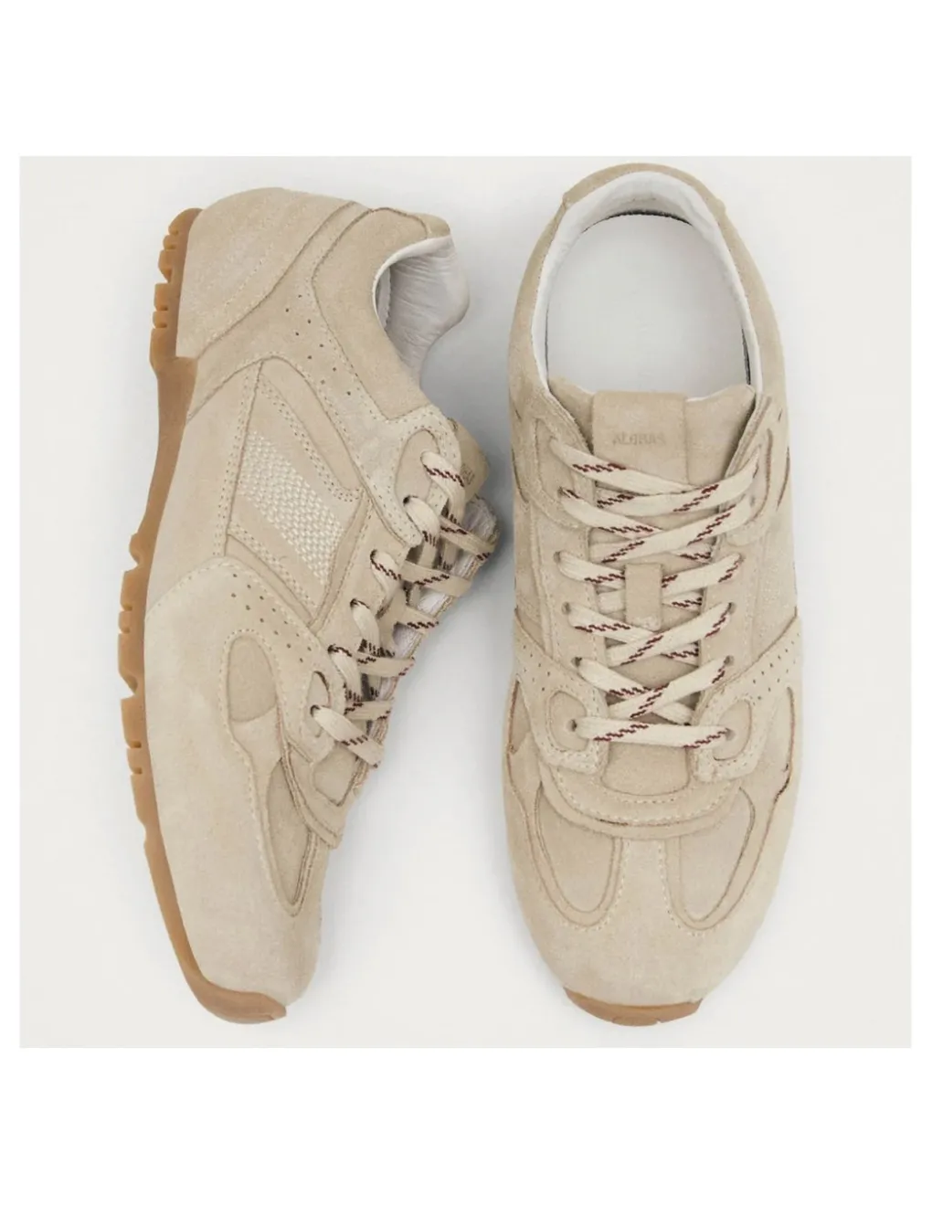 Outlet alohas Baskets de Ville Femme tb.56 suede cream leather