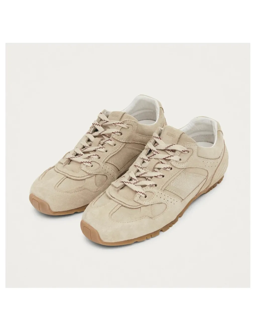 Outlet alohas Baskets de Ville Femme tb.56 suede cream leather