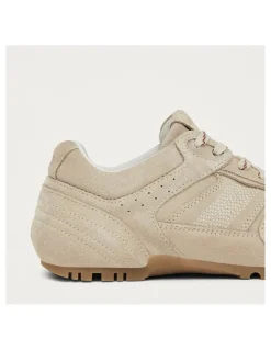 Outlet alohas Baskets de Ville Femme tb.56 suede cream leather