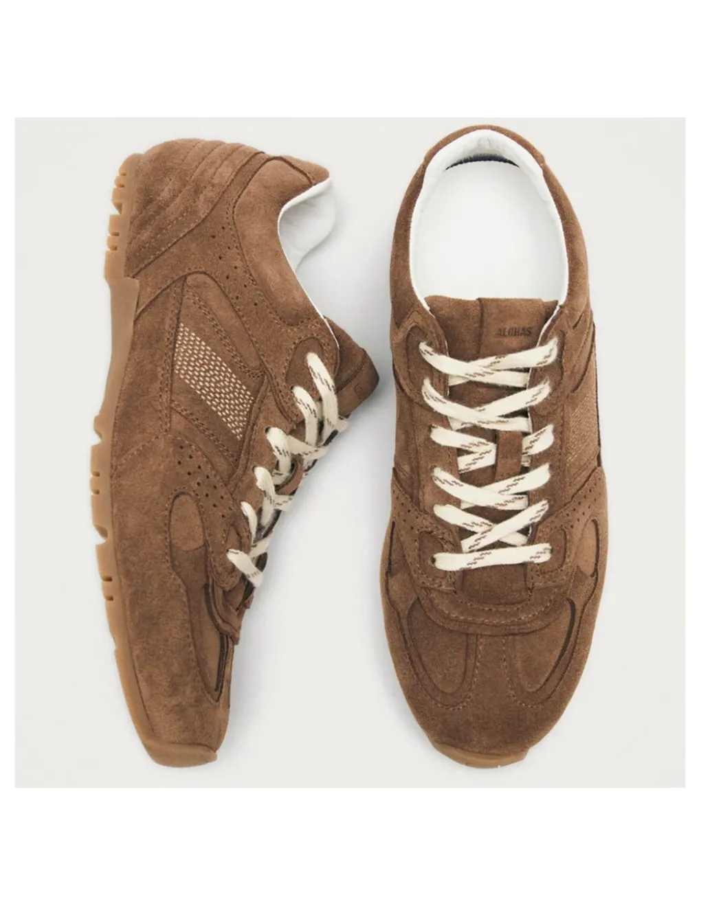 Outlet alohas Baskets de Ville Femme tb.56 suede brown leather