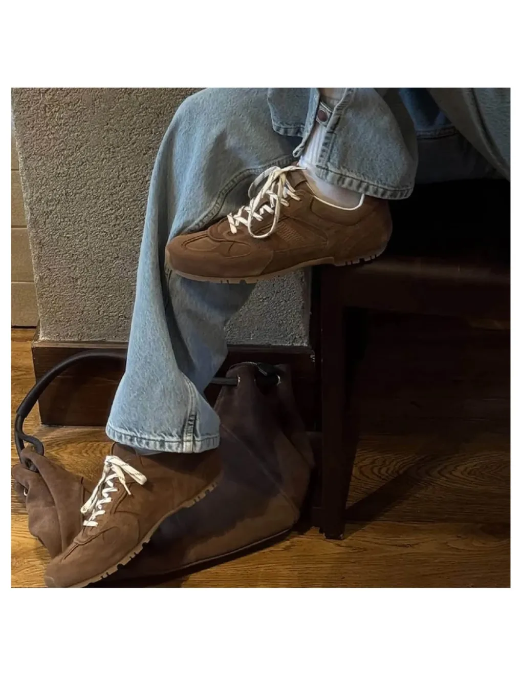 Outlet alohas Baskets de Ville Femme tb.56 suede brown leather