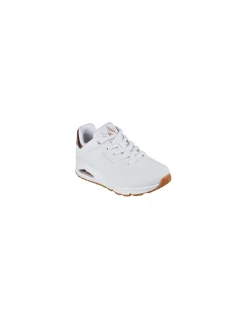 Outlet skechers Baskets de ville Femme uno - golden air white gold
