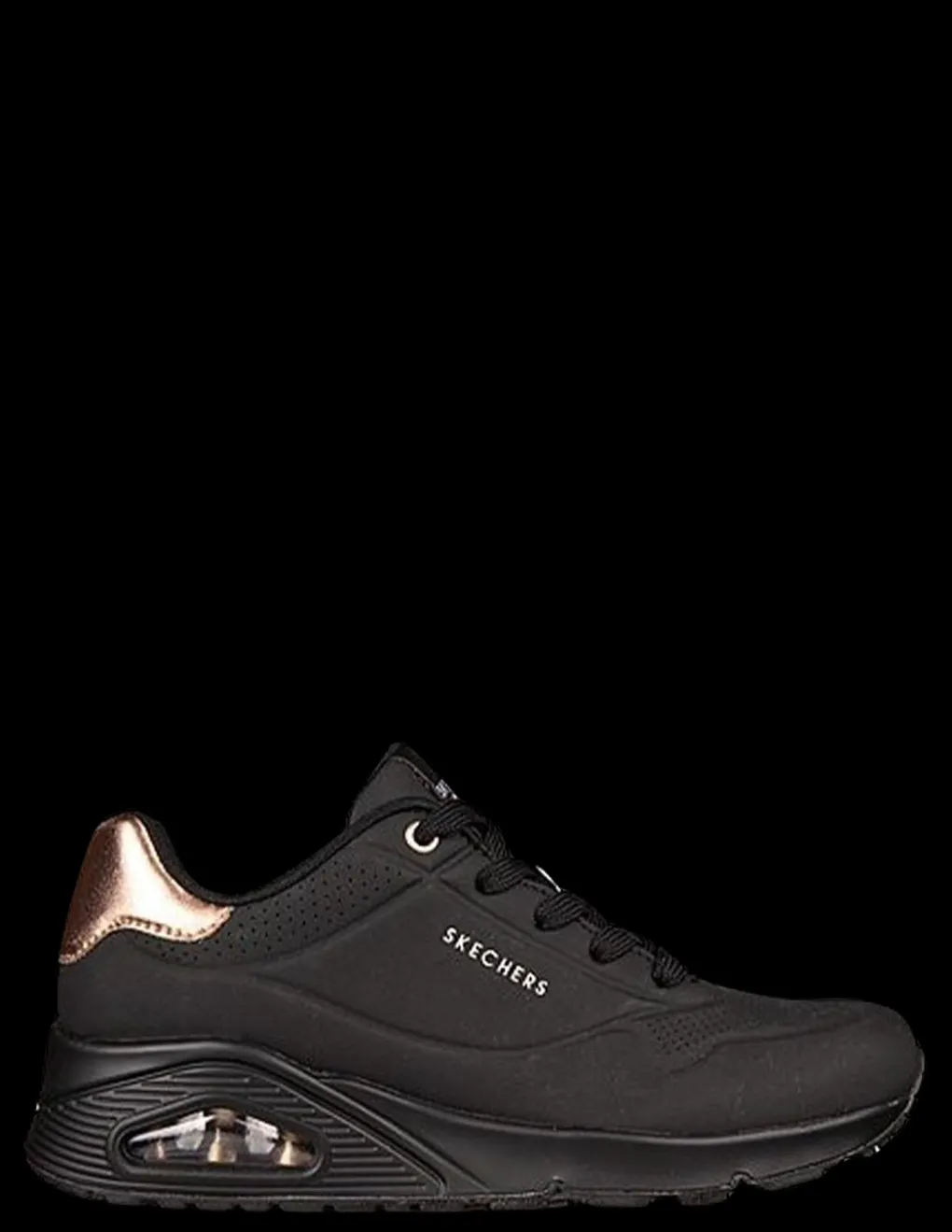 New skechers Baskets de Ville Femme uno - golden air black