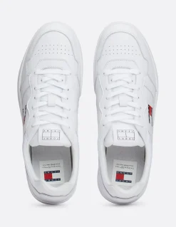 Outlet tommy hilfiger Baskets de Ville Homme Cupsole Blanc